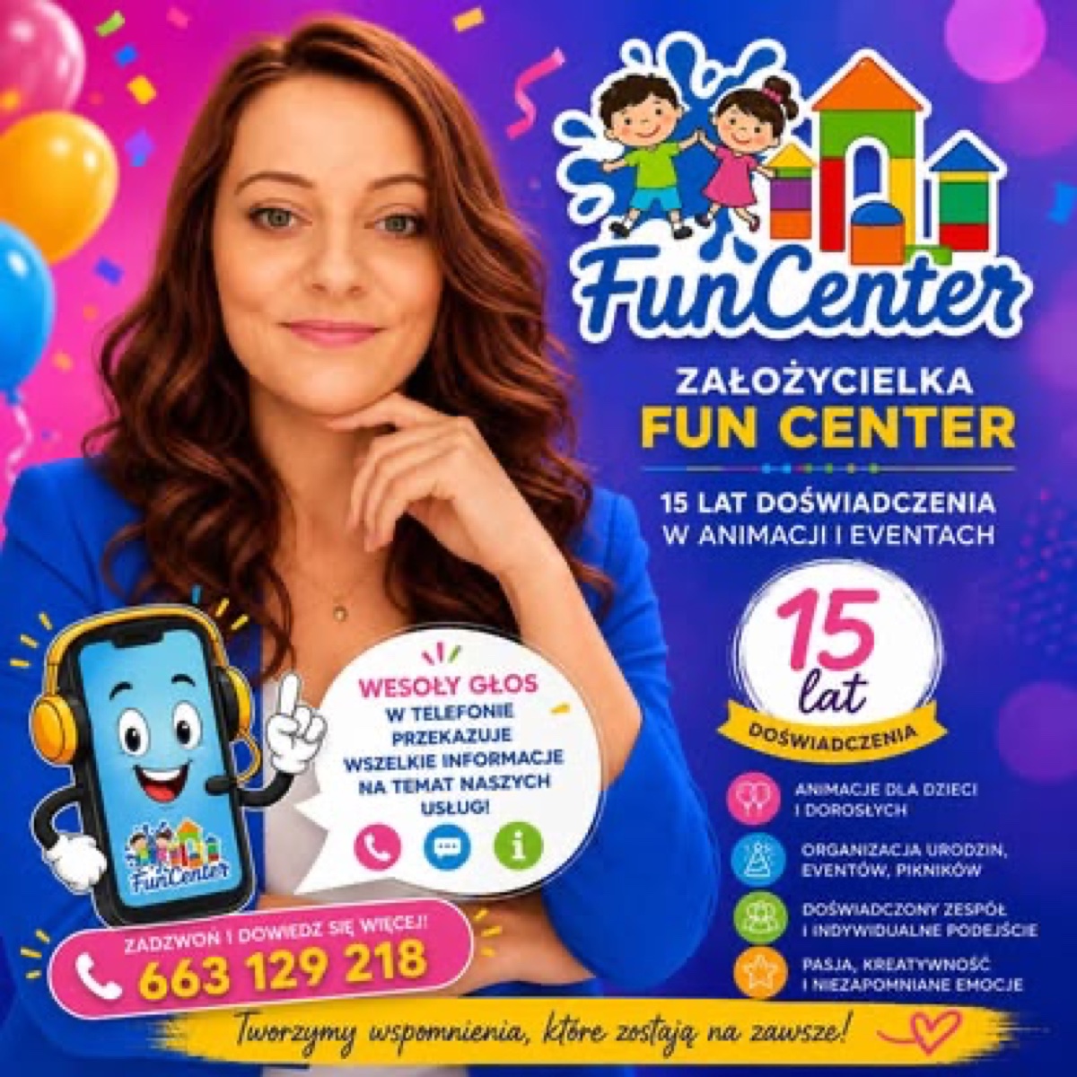 Angelina, założycielka FunCenter
