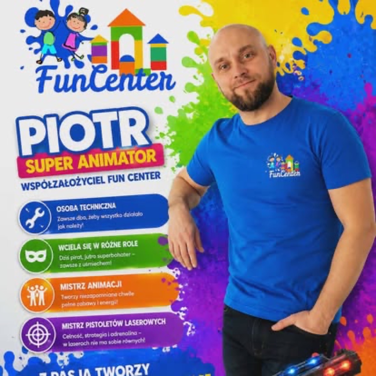 Piotr, animator FunCenter